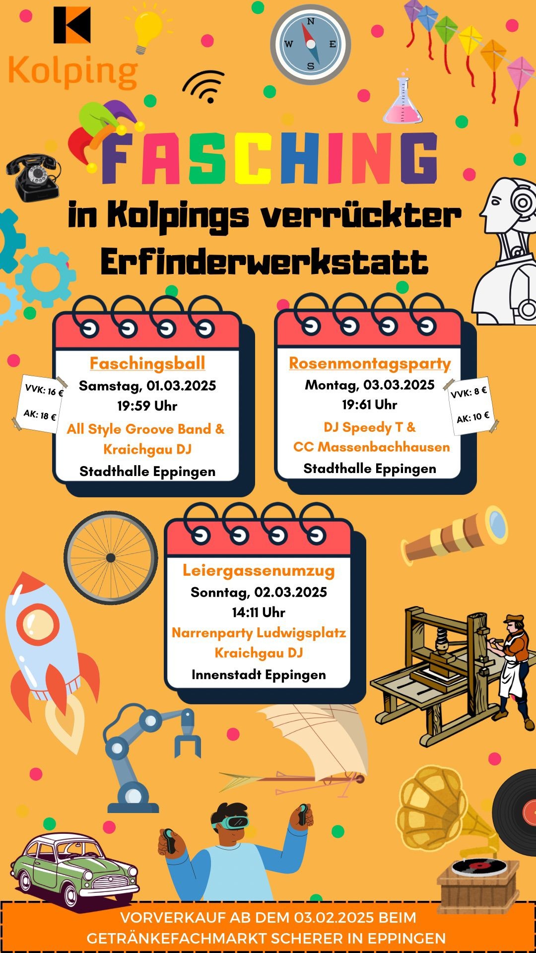 Fasching alles 2025